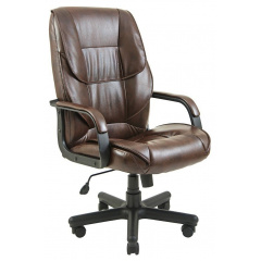 Офисное Кресло Руководителя Richman Фокси Мадрас Dark Brown Пластик Рич М1 Tilt Коричневое Вінниця