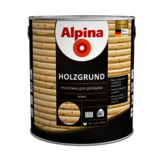 Засіб захисний для деревини ALPINA HOLZGRUND 2,5л (948103936) Жмеринка