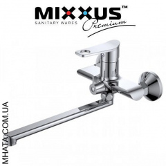 Змішувач для ванни довгий ніс Mixxus Dallas Euro (Chr-006) Харків