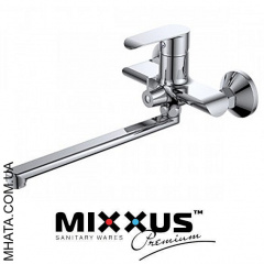 Змішувач для ванни довгий ніс Mixxus Colorado EURO (Chr-006) Тернопіль
