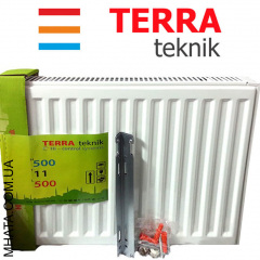 Радіатор сталевий TERRA teknik т11 500x700 бокове підключення Тячів