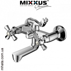 Смеситель для ванны короткий нос Mixxus Premium Retro Euro (Chr-142) Запоріжжя