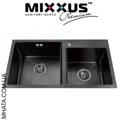 Кухонная мойка Mixxus MX7843-220x1,0-PVD-BLACK Запорожье