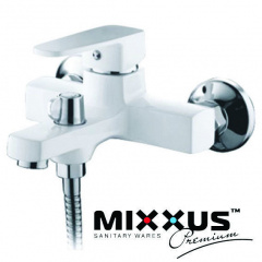 Смеситель для ванны короткий нос MIXXUS Missouri Euro White белый Chr-009 Чернигов
