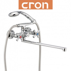 Смеситель для ванны длинный нос Cron Polo EURO (Chr-140) Житомир