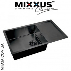 Кухонная мойка Mixxus MX7844-200x1,2-PVD-BLACK Ахтырка