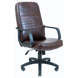 Офисное Кресло Руководителя Richman Приус Титан Dark Brown Пластик М2 AnyFix Коричневое