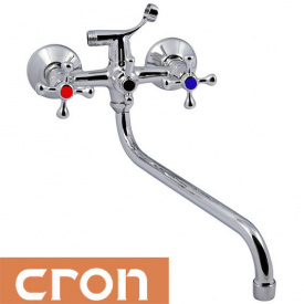 Змішувач для ванни довгий ніс Cron Ecomix (Chr-143)