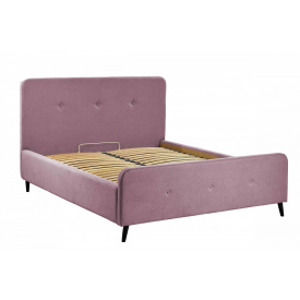 Кровать Двуспальная Richman Мишель Standart Wood 160 х 200 см Fibril 24 Розовая