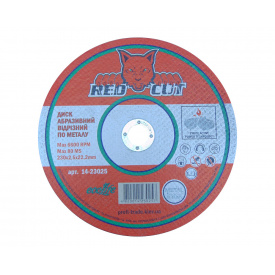 14-23025 Диск відрізний по металу 230x2,5x22,2Red Cut 25 шт