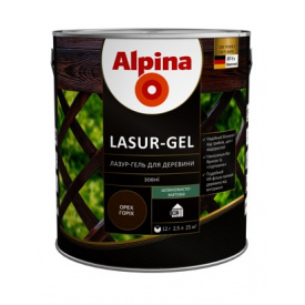 Засіб декоративно-захисний для деревини ALPINA LASUR-GEL махагон 2,5л (948103826)
