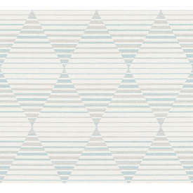 Виниловые обои на флизелиновой основе A.S.Creation Linen Style 36757-2 Серый-Голубой