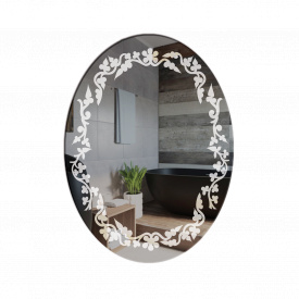 Зеркало для ванной комнаты овальное 600х800 Ф380
