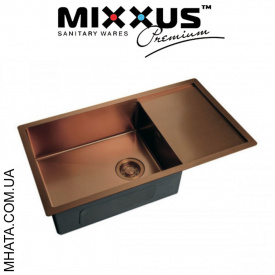 Кухонная мойка Mixxus MX7844-200x1.2-PVD-BRONZE