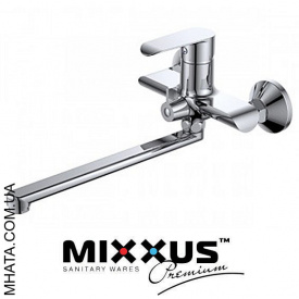 Змішувач для ванни довгий ніс Mixxus Colorado EURO (Chr-006)