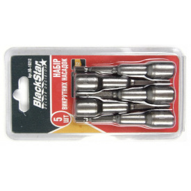 Головка 6-гранная с магн 10x65 mm S 2-сталь 5 шт BlackStar 90-10212