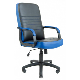 Офисное Кресло Руководителя Richman Приус Флай 2230/2227 Пластик Рич М3 MultiBlock Черно-синее