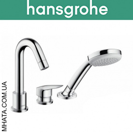 Смеситель Hansgrohe (art 71310000) для ванной встраиваемый Logis на 3 отверстия