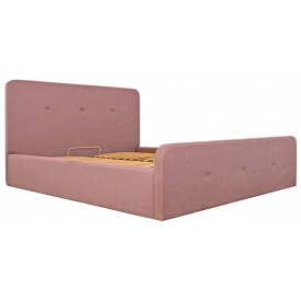 Кровать Richman Мишель Comfort 140 х 200 см Fibril 24 С подъемным механизмом и нишей для белья Розовая