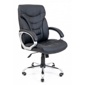 Офисное кресло руководителя Richman Кальяри Fly 2300 Хром М2 AnyFix Черное