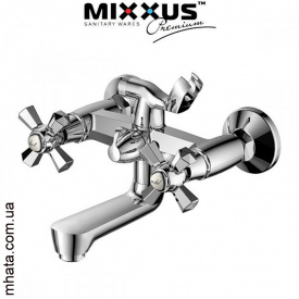 Смеситель для ванны короткий нос Mixxus Premium Retro Euro (Chr-142)