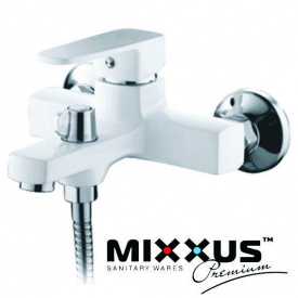 Змішувач для ванни короткий ніс MIXXUS Missouri Euro White білий Chr-009