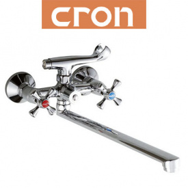 Змішувач для ванни довгий ніс Cron SMES EURO (Chr-140)