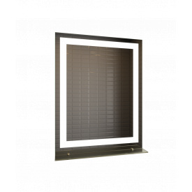 Зеркало LED 60x80x3см JANVIER PR-D27 с полкой