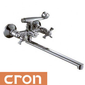 Змішувач для ванни довгий ніс Cron Zeus EURO (Chr-140)