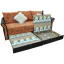 Комплект Ribeka "Стелла" диван и 2 кресла Песочный (03C02) Запоріжжя