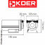 Насос для повышения давления KOER KP.P15-GRS15 (со шнуром и гайками) (пр-во Чехия) Запоріжжя