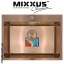 Кухонная мойка Mixxus SET 6045-200x1.0-PVD-BRONZE (со смесителем, диспенсером, сушкой в комплекте) Сумы