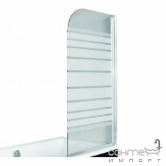 Шторка для ванны Besco PMD Piramida Ambition-1 75х130 хром стекло прозрачное Житомир