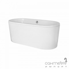 Отдельностоящая ванна из композита с сифоном Besco Victoria 160x75 белая Ужгород