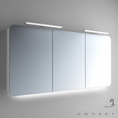 Зеркальный шкафчик с LED подсветкой Marsan Adele 5 650х1500 белый Ровно