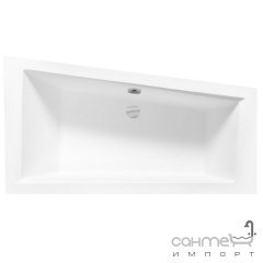 Асимметричная акриловая ванна Besco Intima Slim 150x85 белая, левосторонняя Полтава