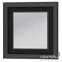 Зеркало Botticelli Treviso ТM -80 черное, патина серебро Фастов