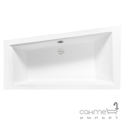 Асимметричная акриловая ванна Besco Intima 150x85 белая правосторонняя Ковель