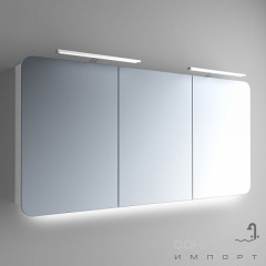 Зеркальный шкафчик с LED подсветкой Marsan Adele 5 650х1500 черный Запорожье