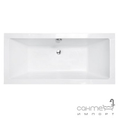 Прямоугольная акриловая ванна Besco Quadro Slim 170x75 белая Запоріжжя