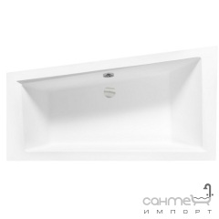 Асимметричная акриловая ванна Besco Intima Slim 150x85 белая, правосторонняя Кам'янське