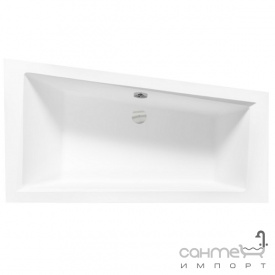 Асимметричная акриловая ванна Besco Intima Slim 150x85 белая, левосторонняя