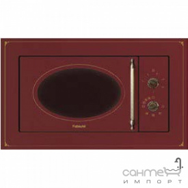 Встраиваемая микроволновая печь с грилем Fabiano FBMR 46 BURGUNDY бордовый