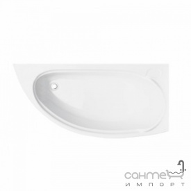 Асиметрична ванна Besco PMD Piramida Mini 150x70 біла права
