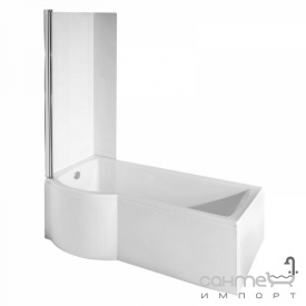 Шторка для ванны Besco Inspiro закаленное стекло прозрачное левая