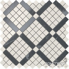 Плитка з білої глини мозаїка Atlas Concorde Marvel Cremo Mix Diagonal Mosaic 9MVF