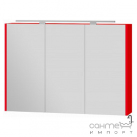 Зеркальный шкафчик с LED-подсветкой Botticelli Vanessa VnМС-100 красный
