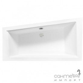 Асимметричная акриловая ванна Besco Intima Slim 150x85 белая, правосторонняя