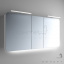 Дзеркальна шафка з LED підсвічуванням Marsan Adele 5 650х1200 чорний Нікополь
