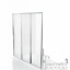 Шторка для ванны Besco PMD Piramida Ambition premium -3 130х140 профиль хром стекло прозрачное Тернополь